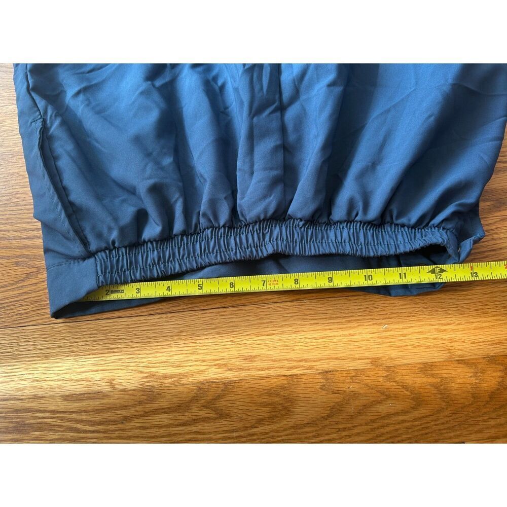 FORRESTER'S Navy Blue Elastic Waist Rain Pants Snap Zipper Golf Lined Size M - Picture 12 of 13